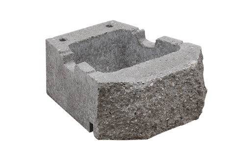 GEOSTONE miniSHELF štípaný Vanilkovo-černá C8