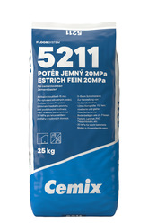 Cementový potěr jemný 20 MPa Cemix 5211 25 kg, zrno1,2 mm 