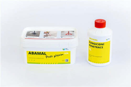 Alpha-Abamal proti plísním 2,5 ltr. + fungicidní penetrace 1,0 ltr.