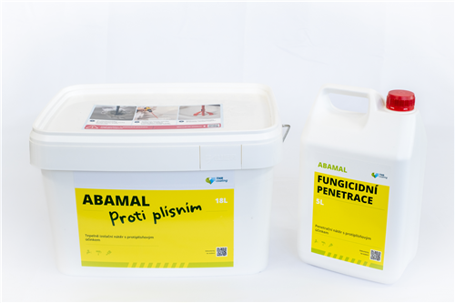 Alpha-Abamal proti plísním 18,0 ltr. + fungicidní penetrace 5,0 ltr.