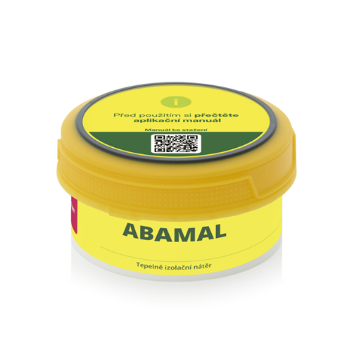 Alpha-Abamal, testovací sada, interiérový tepelně izolační nátěr, bílý, 280 ml /1 m2/