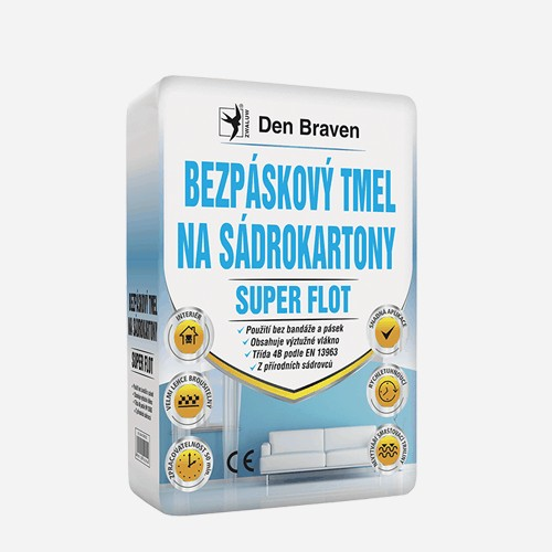 Den Braven-Bezpáskový tmel na sádrokartony SUPER FLOT 25 kg