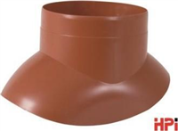 Venduct adaptér pro turbokotel DN 125mm hnědý