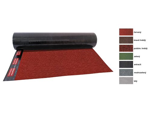 Baruplan KVD E 50 K ROT červený tl.4,5mm 7,5m2/role