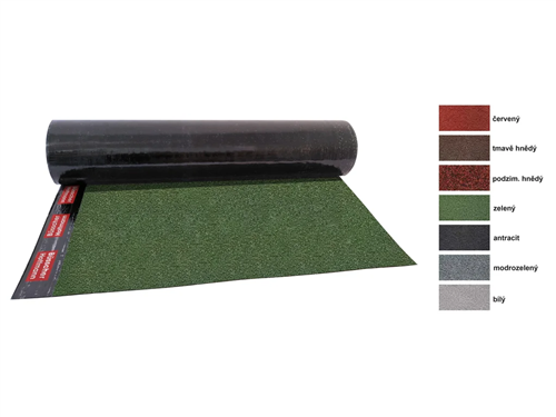 Baruplan KVD E 50 K GR zelený tl.4,5mm 7,5 m2/role