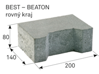 Best-Beaton 80mm rovný kraj přírodní /9 m2/