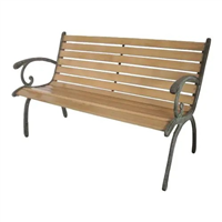 Zahradní lavička 123x54x77 cm, litina/borovicové dřevo