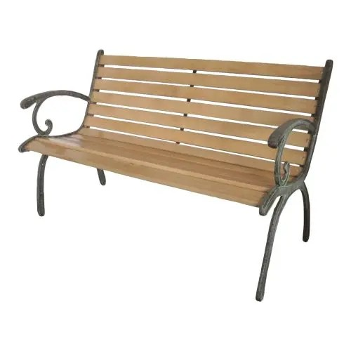 Zahradní lavička 123x54x77 cm, litina/borovicové dřevo