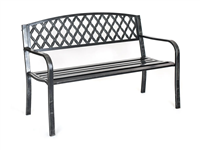 Zahradní lavička LUSSO 127x60x85 cm černá ocel