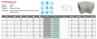 FV Plast-PPR koleno 45° 40