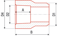 FV Plast-PPRCT redukce vnitřní/vnější 32x20