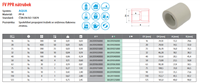 FV Plast-PPR nátrubek 32