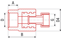 FV Plast-PPR přechodka KZ s PM 20x1/2"