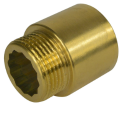 Klum-Prodloužení 1/2"x10 mm, mosazné