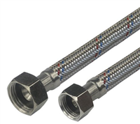 Klum-Hadice připojovací nerez 13x18, FxF, 3/4"x3/4", 120 mm