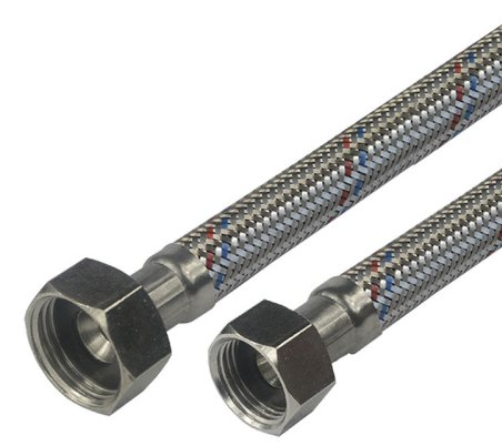 Klum-Hadice připojovací nerez 13x18, FxF, 3/4"x3/4", 120 mm