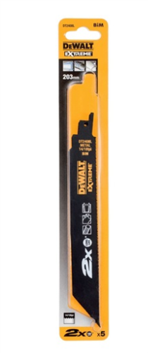 Dewalt-Pilový list DT2408L-QZ, 203x1,8x1,8 mm, na řezání kovu (bal 5ks)