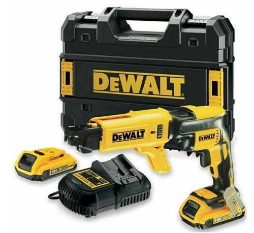Dewalt-Šroubovák DCF620D2K-QW 18V bezuhlíkový do sádrokartonu s podavačem vrutů 2,0 Ah