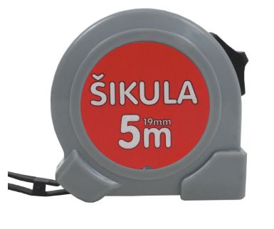 Metr svinovací, jednobrzdový, 19 mm x 5 m, „ŠIKULA“