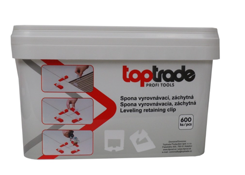 Spona vyrovn. záchytná, 1 mm, vyrovn.výška 3-12 mm (600ks/bal)