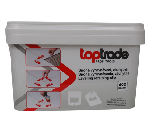Spona vyrovn. záchytná, 2 mm, vyrovn.výška 3-12 mm (600ks/bal)