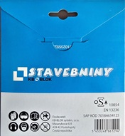 Diamantový kotouč 125x22,23 JET KB na stavební materiály, čistý řez