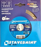 Diamantový kotouč 115x22,23 UNI KB na stavební materiály