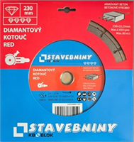 Diamantový kotouč 230x22,23 RED KB na beton