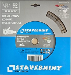 Diamantový kotouč 230x22,23 MULTIPURPOSE KB