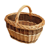 Koš na houby dětský oválný 30x20x25cm lakovaný
