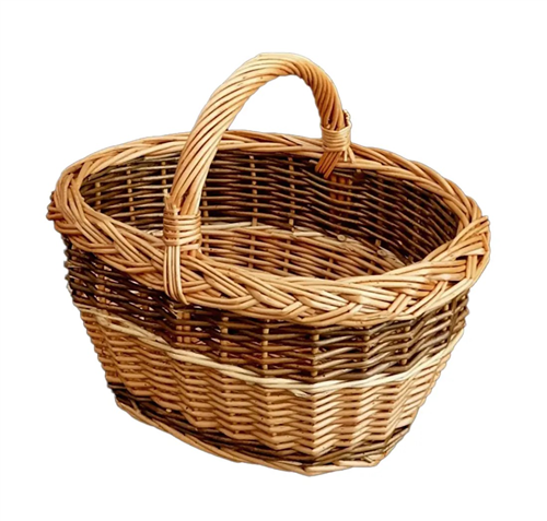 Koš na houby dětský oválný 30x20x25cm lakovaný
