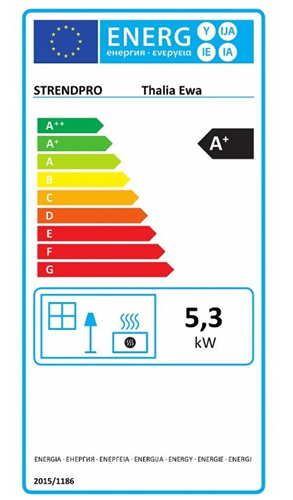 Kamna Thalia Ewa 5,3kW, kouřovod ø 120 mm