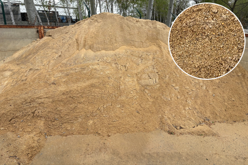 Písek betonářský TK 0-4 sklad Pacov