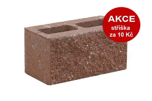 Betonová tvarovka dvoustranně štípaná KB 7-21 B Skořicová