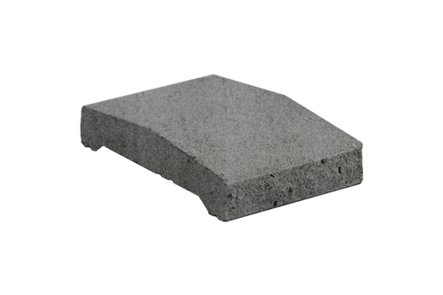 Betonová plotová stříška štípaná KB ps-20 B 200 1-C9-03