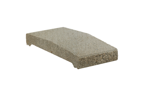 Betonová plotová stříška štípaná KB ps-30 B 200 Bílá natur C8
