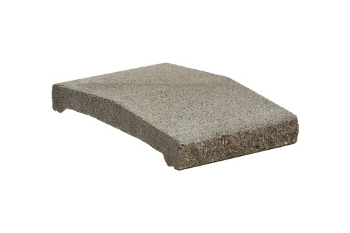 Betonová plotová stříška štípaná KB ps-30 B 250 Bílá natur C8