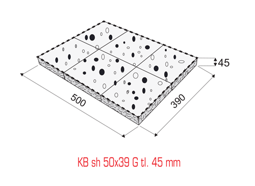 KB sh-50x39 G tl.45 Přírodní