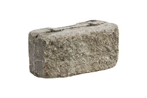 Pohledový prvek 400 štípaný GRIND Bílá natur C8