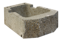 GEOSTONE SHELF štípaný Žlutá