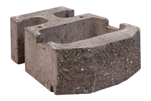 GEOSTONE POT štípaný Hnědá