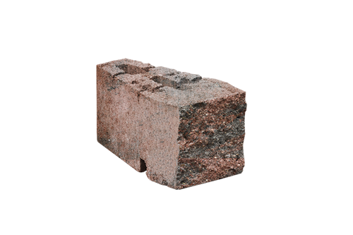 GEOSTONE miniFLAT 1/6 štípaný Červeno-černá