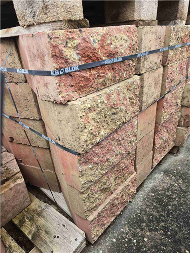 GEOSTONE miniFLAT štípaný Žluto-červená NESTANDARD