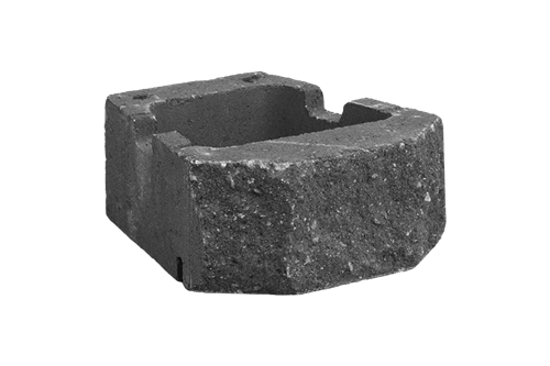 GEOSTONE miniSHELF štípaný Černá