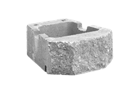 GEOSTONE miniSHELF štípaný Bílá