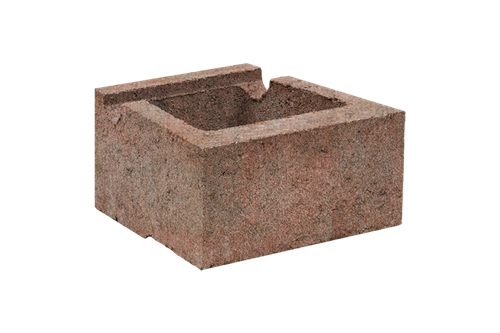 CUP STONE malý hladký Červeno-hnědá