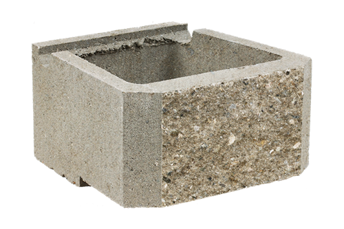 CUP STONE velký štípaný Bílá natur C8