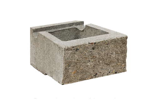 CUP STONE malý štípaný Bílá natur C8
