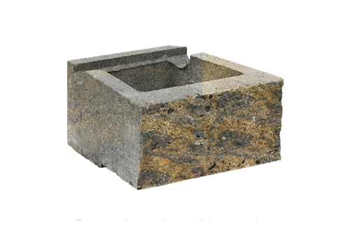 CUP STONE malý štípaný Žluto-černá C8