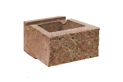 CUP STONE malý štípaný Žluto-červená C8